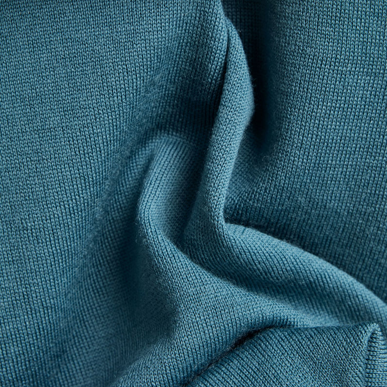 G-Star RAW® Oversized V-Neck Knitted Sweater Medium blue