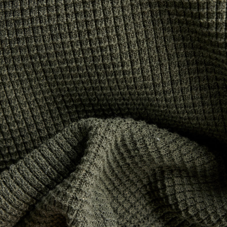 G-Star RAW® Structure Knitted Turtleneck Pullover Grün