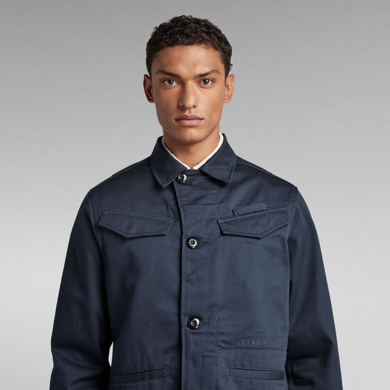 G-STAR® Unisex Field Jacke Overshirt Dunkelblau