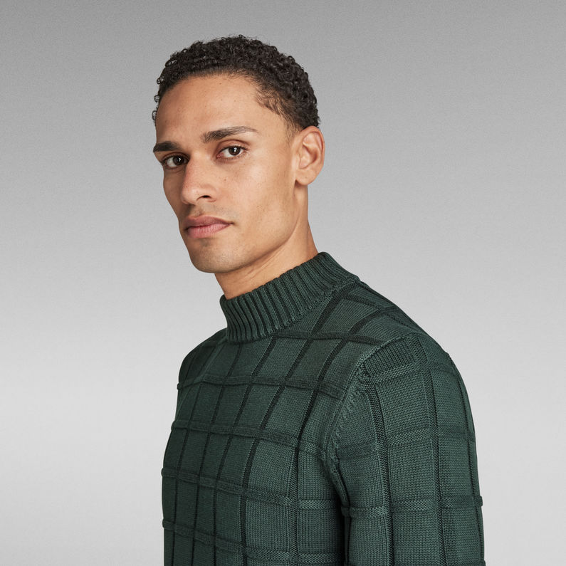 G-Star RAW® Heavy Table Mock Knitted Pullover Grün