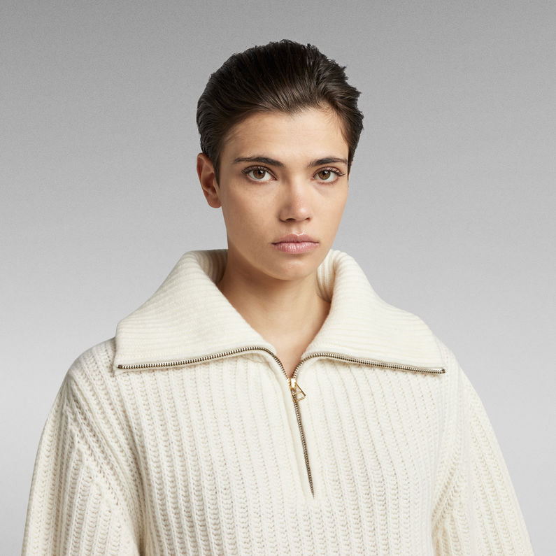 G-STAR® Gebreide Trui Skipper Loose Wit