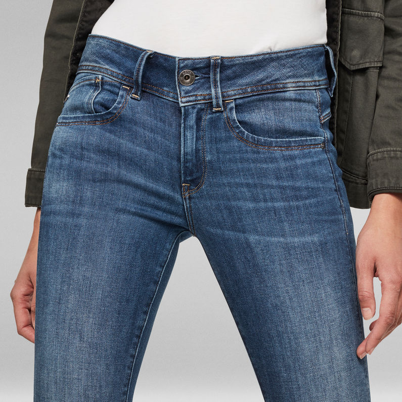 G-Star RAW® Jean Lynn Mid Waist Skinny Bleu moyen
