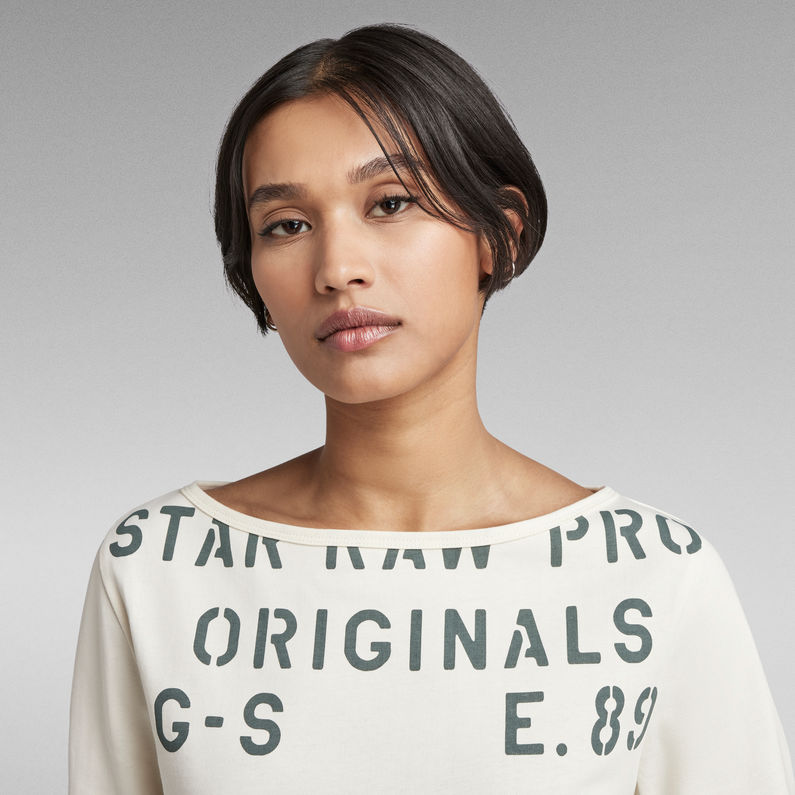 G-Star RAW® Stencil Graphic Top White