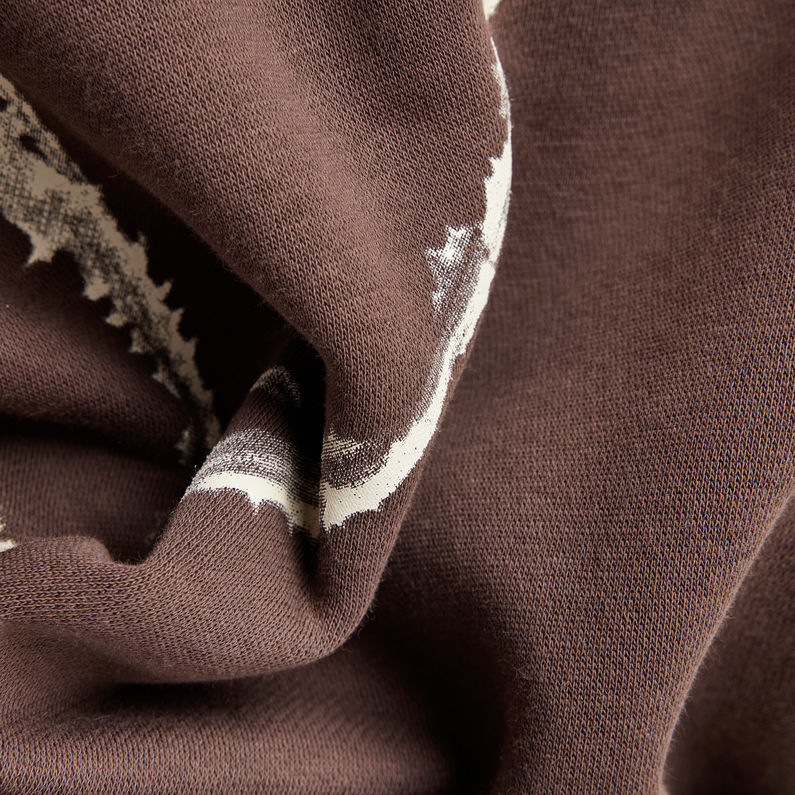 G-STAR® Hoodie Thistle Back Graphic Bruin