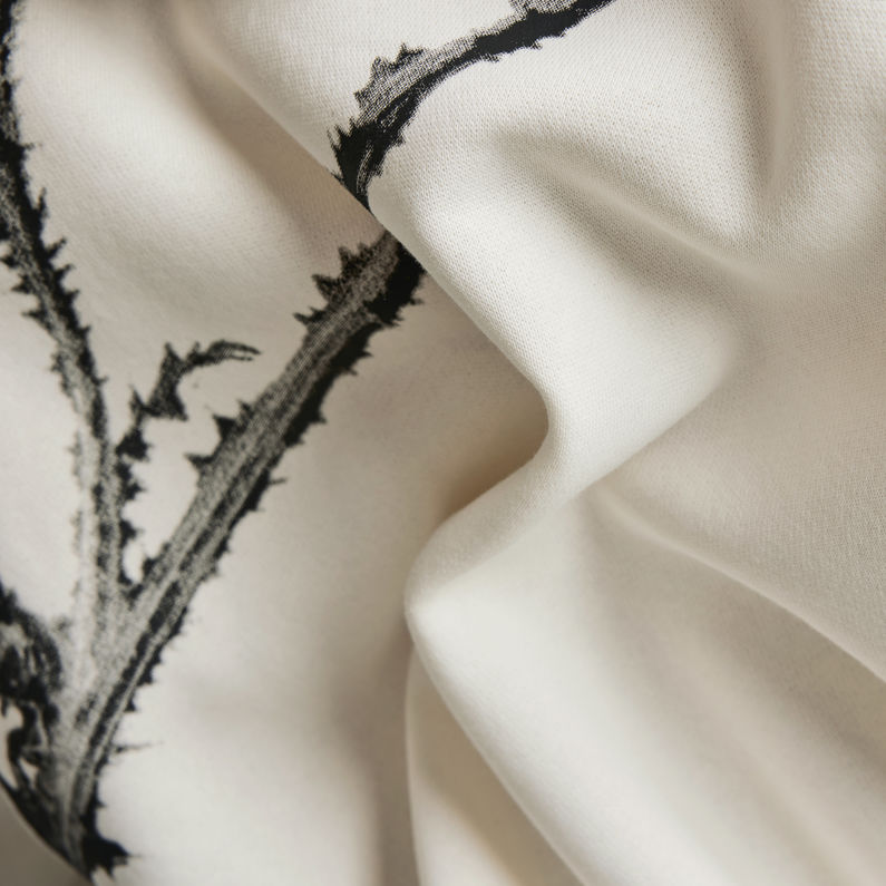 G-STAR® Sweat à capuche Thistle Back Graphic Blanc