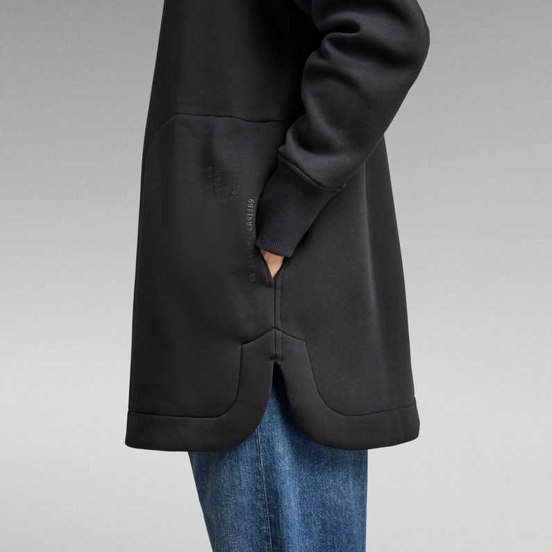 G-Star RAW® Sweater Jacket Bomber Zip Loose Black