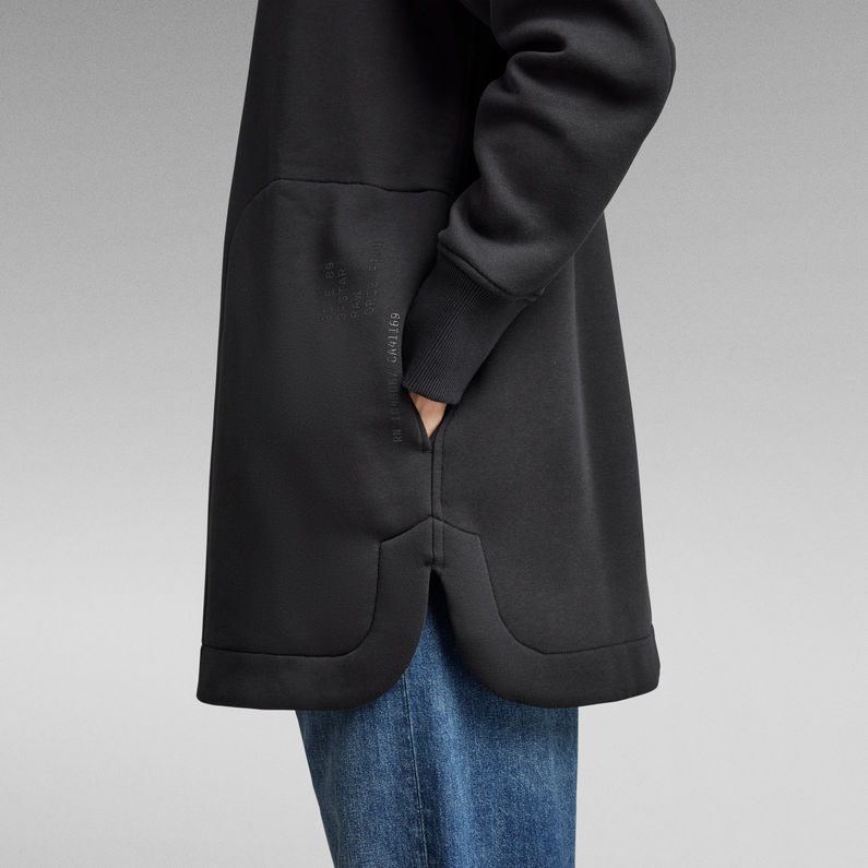 G-STAR® Sweater Jacket Bomber Zip Loose Black
