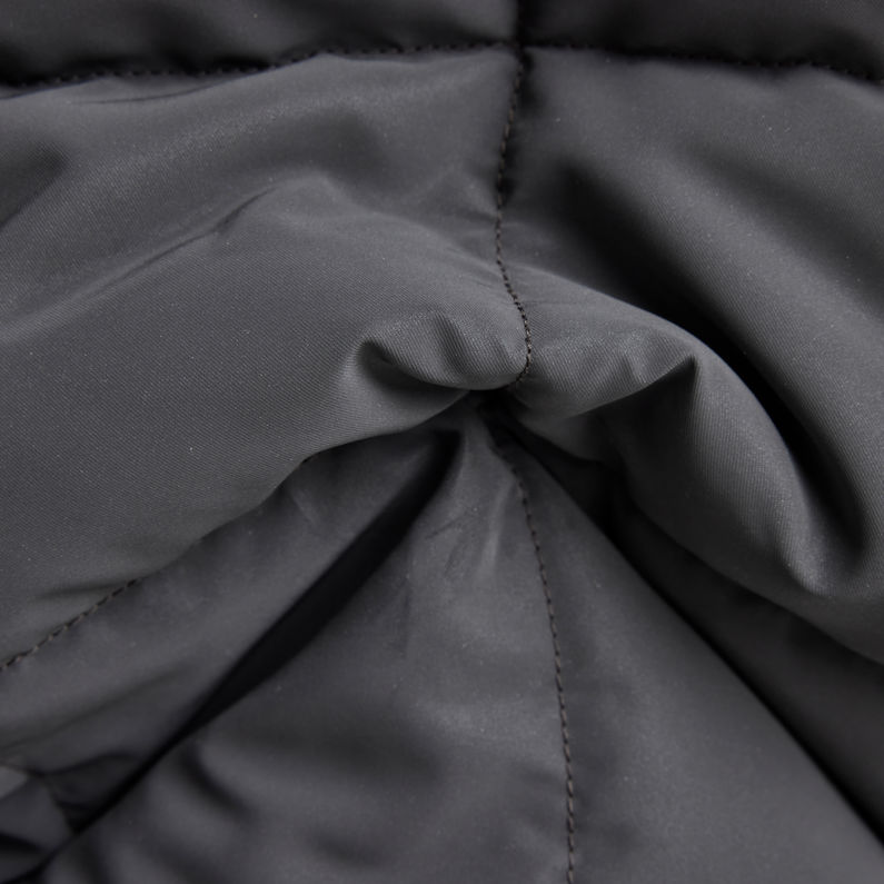 G-STAR® Gewatteerd Jack Met Capuchon Meefic Square Quilted Grijs