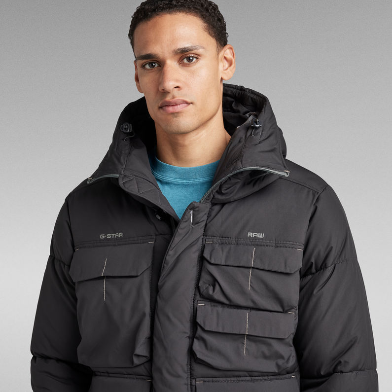 G-STAR® Field Hooded Puffer Jacket Black