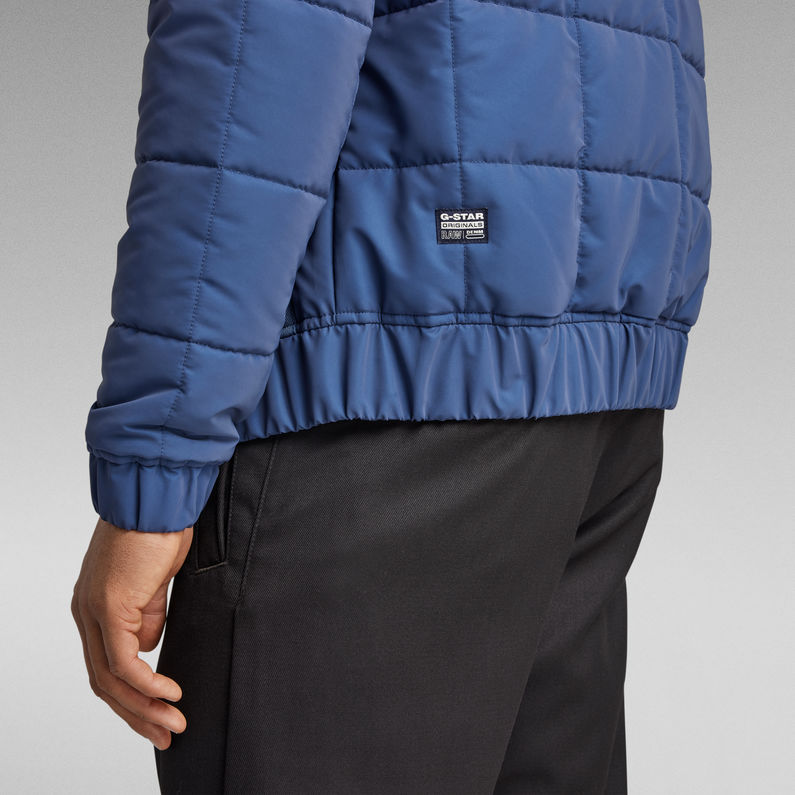 G-Star RAW® Meefic Squared Quilted Hooded Jacke Mittelblau