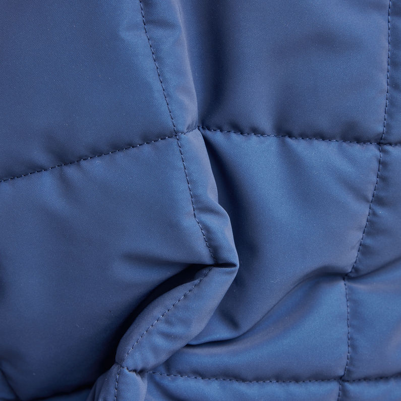 G-Star RAW® Veste à capuche Meefic Squared Quilted Bleu moyen