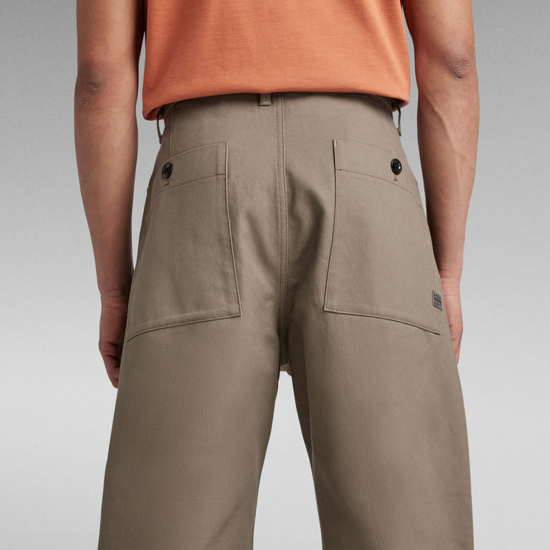 G-STAR® Chino Unisex Relaxed Plissé Brun