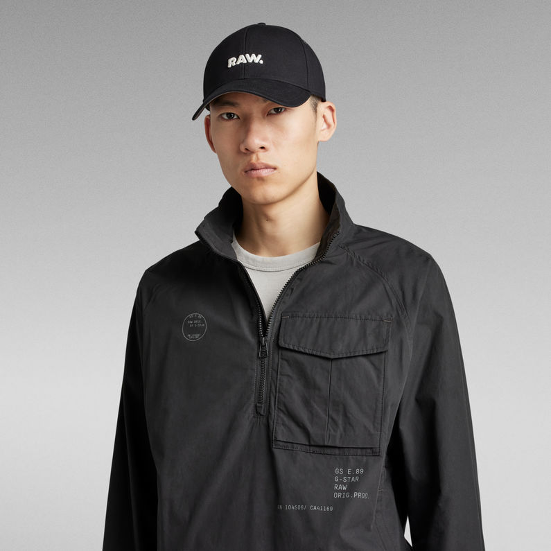 G-Star RAW® Sobrecamisa Unisex Half Zip Negro