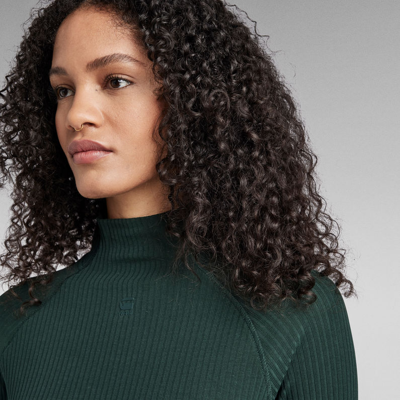 G-STAR® Jurk Rib Slim Groen