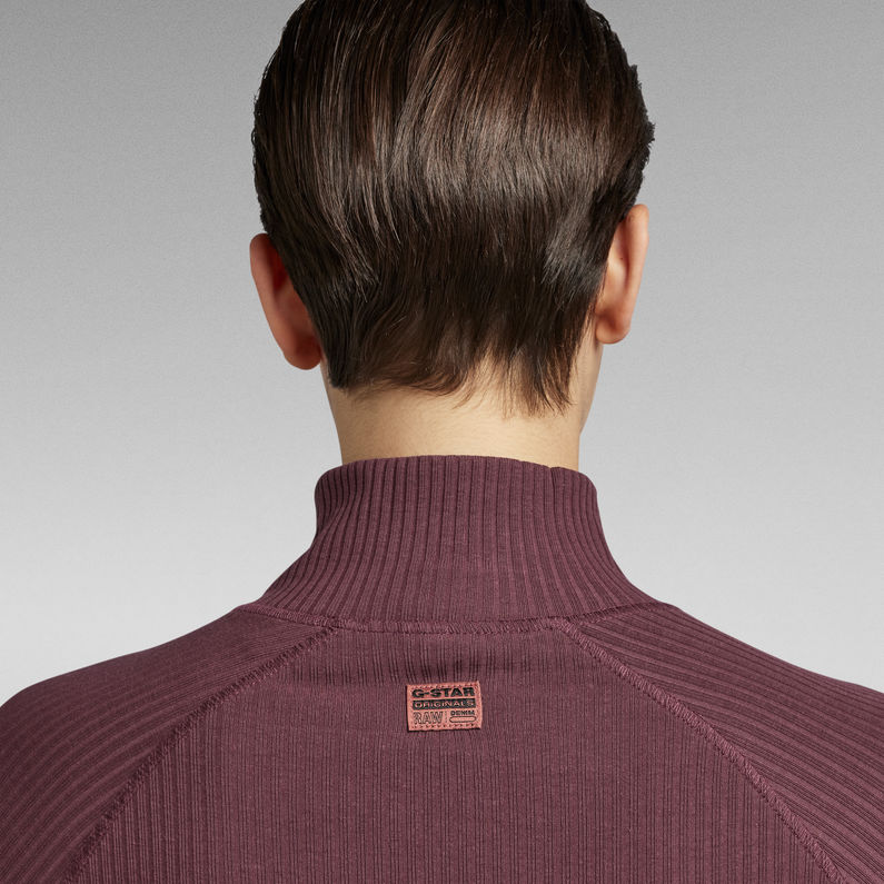 G-STAR® Jurk Rib Slim Paars