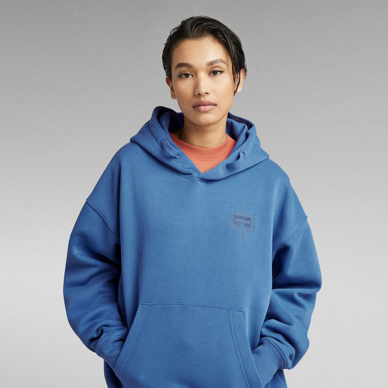 G-Star RAW® Unisex Core Oversized Sweater Midden blauw