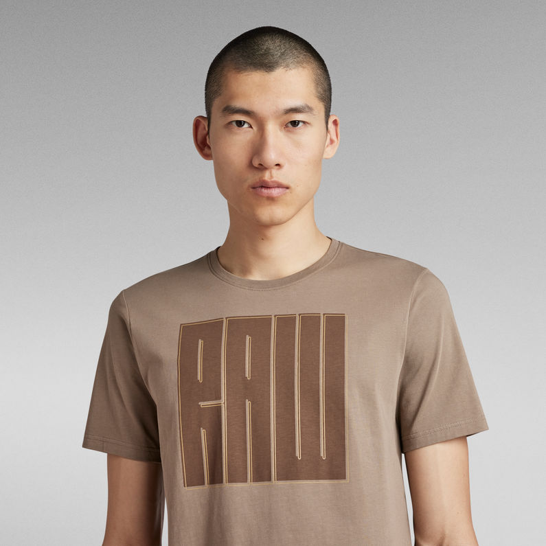 G-STAR® Typography RAW Slim T-Shirt Beige