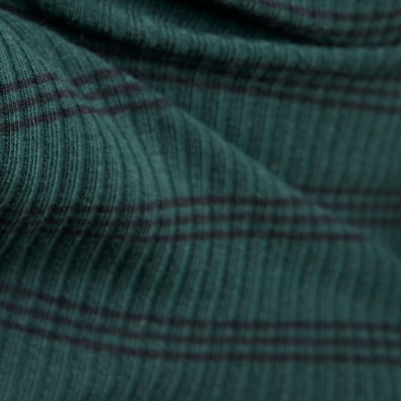 G-Star RAW® Rib Mock Slim Stripe Top Mehrfarbig