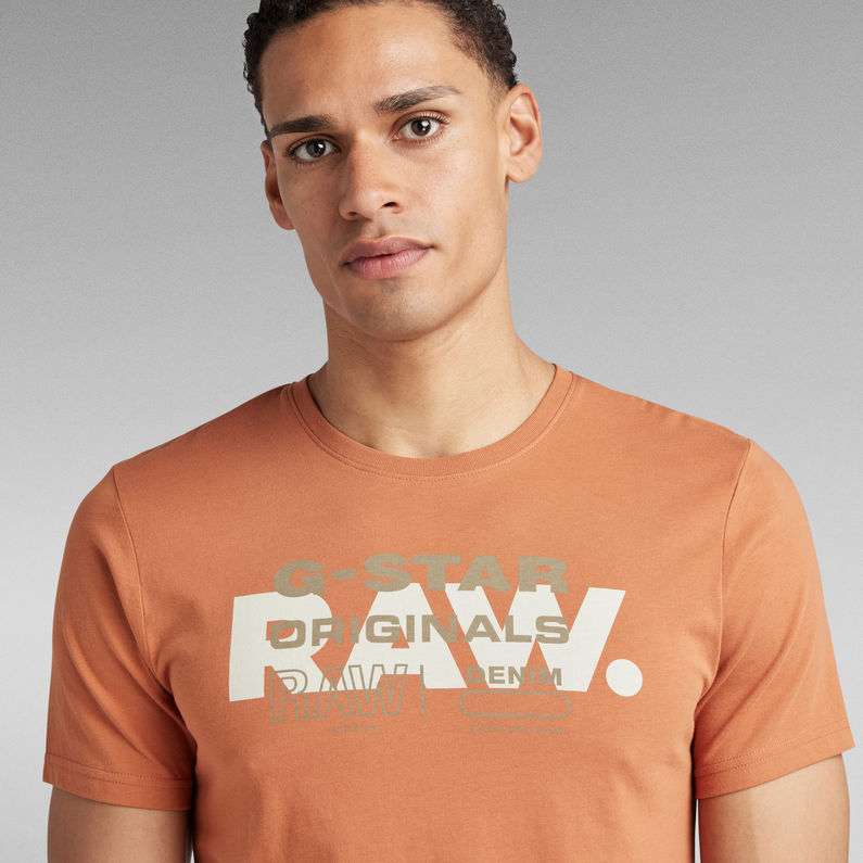 G-Star RAW® Camiseta RAW Originals Slim Marrón