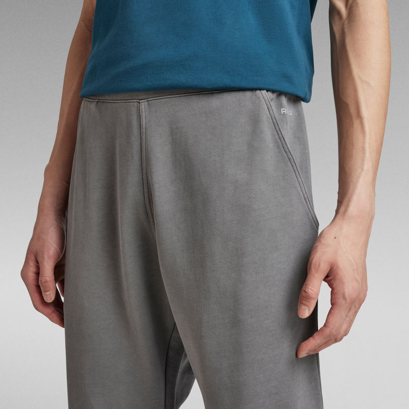 g-star-raw-pantalon-de-jogging-garment-dyed-oversized-gris