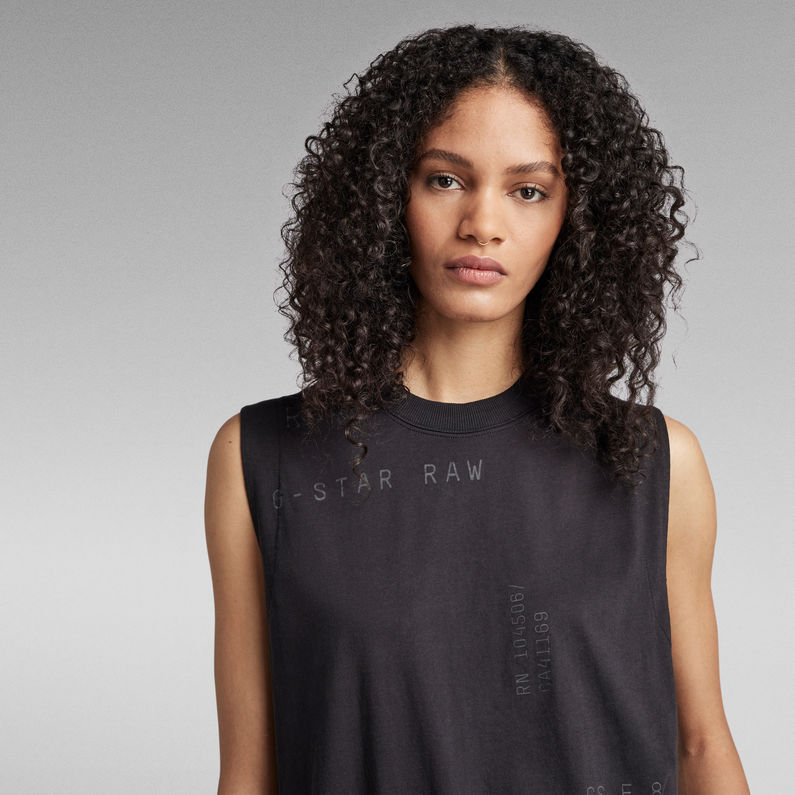 G-STAR® Text AOP Loose Top Multi color