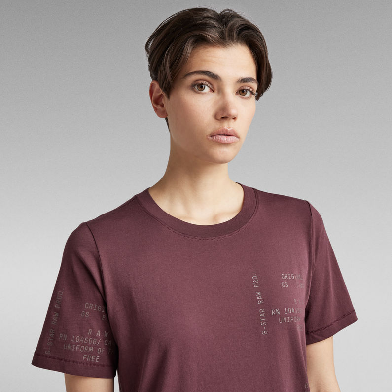 G-Star RAW® Type Face Graphic T-Shirt Purple