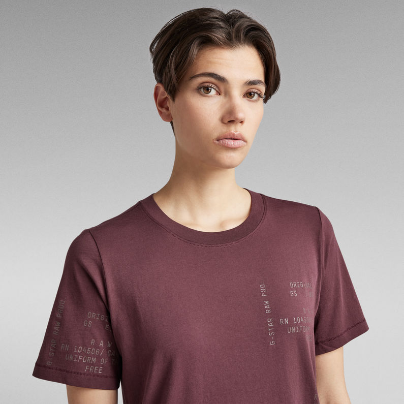 G-Star RAW® Type Face Graphic Top Purple