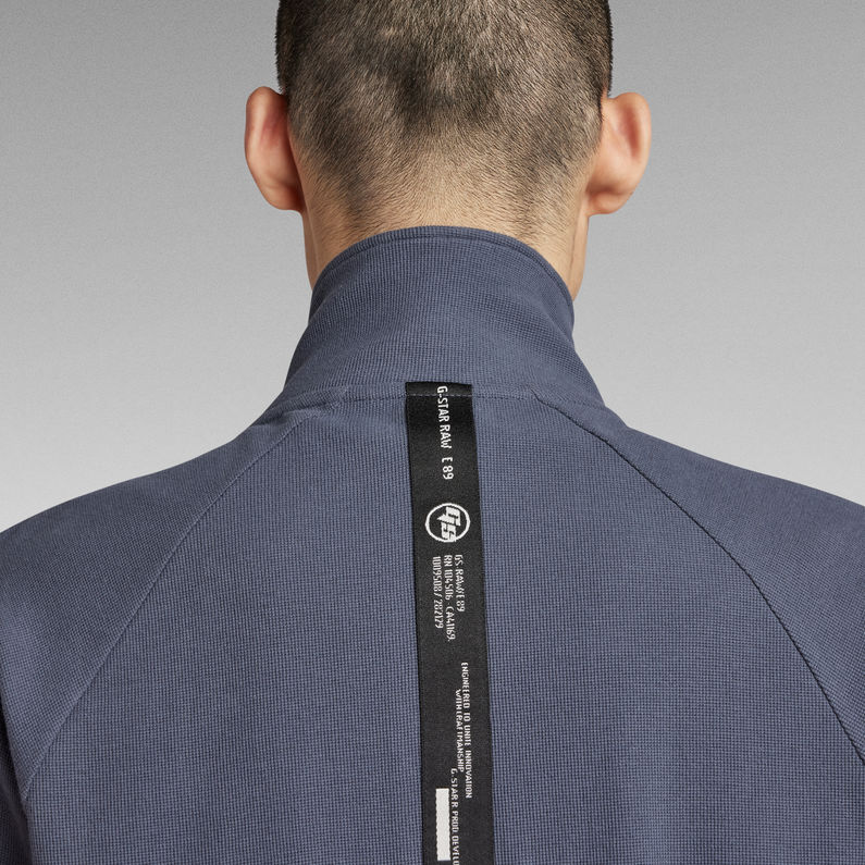 G-STAR® Lightweight Sweatjacke Logo Tape Center Back Zip Mittelblau