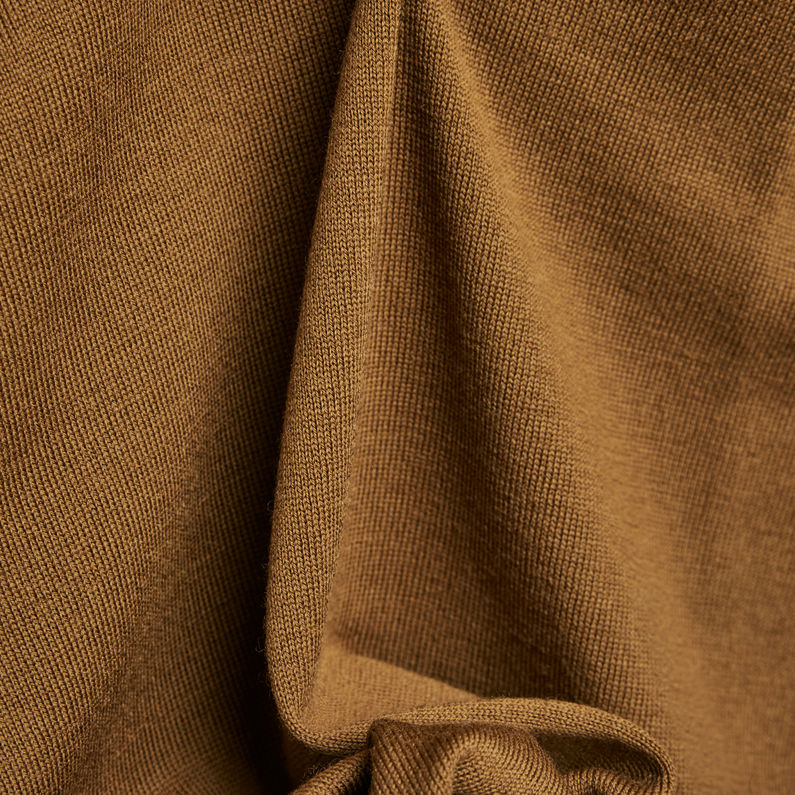 G-STAR® Oversized V-Neck Knitted Pullover Braun