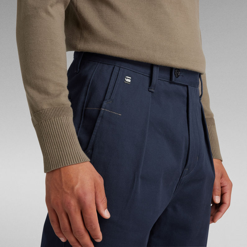 G-Star RAW® Unisex Chino Worker Relaxed Bleu foncé