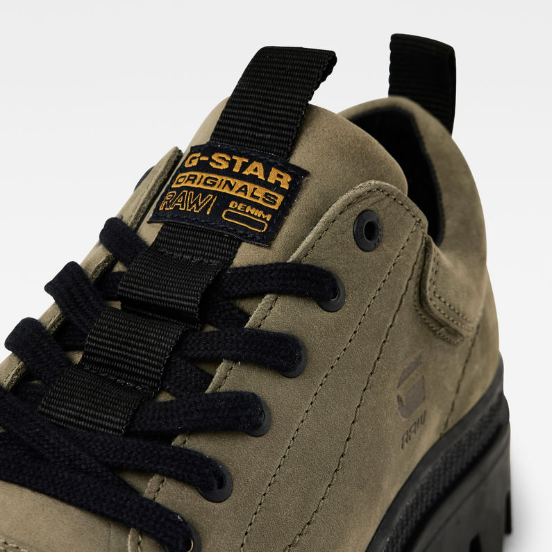 G-STAR® Noxer Nubuck Schoenen Groen detail