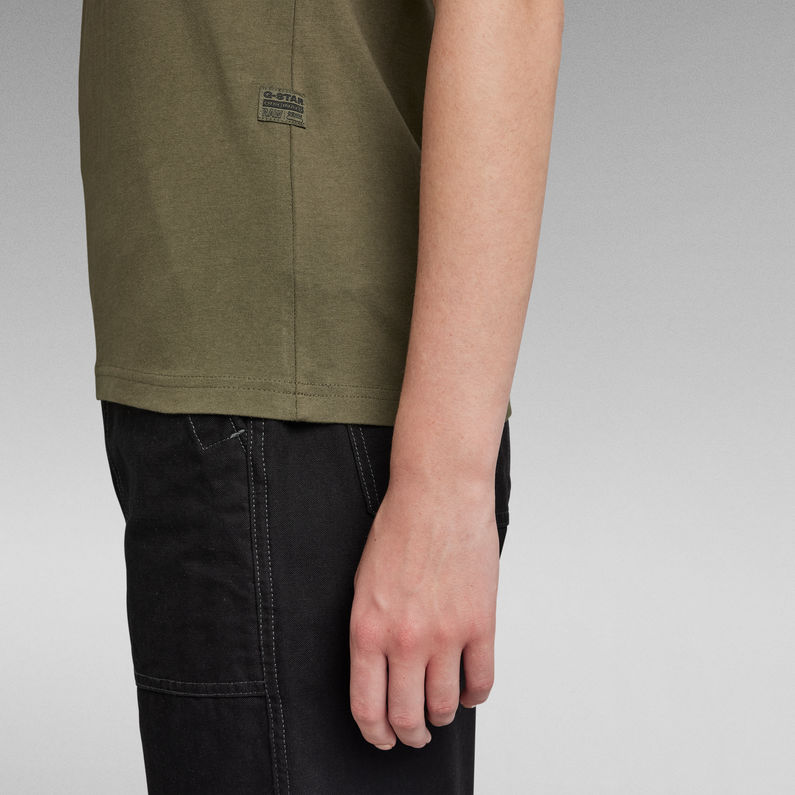 G-Star RAW® Haut Text Waist Graphic Slim Vert