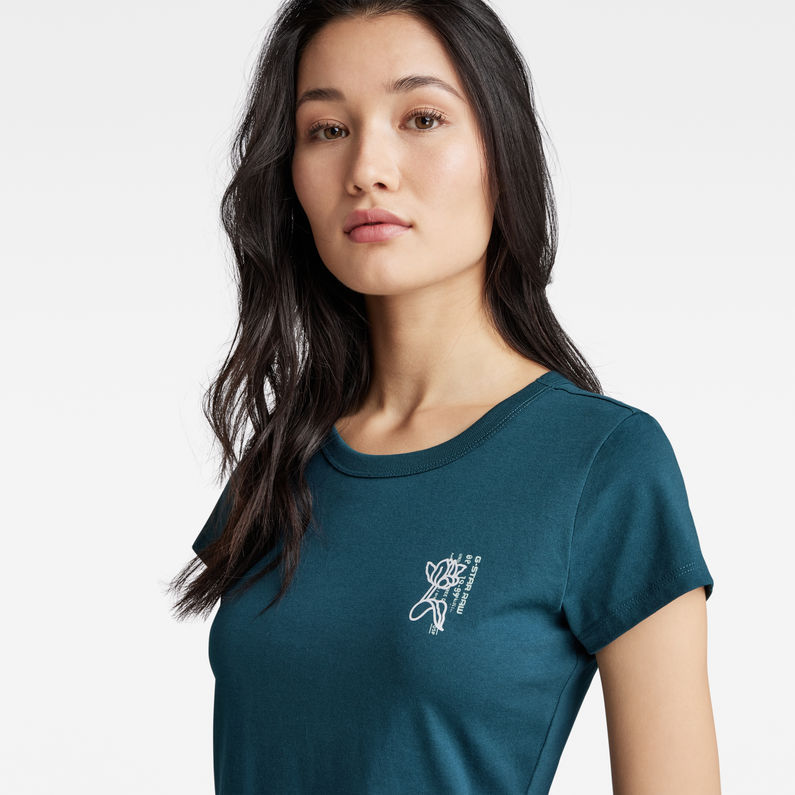 G-STAR® Slim Small Graphic T-Shirt Dark blue