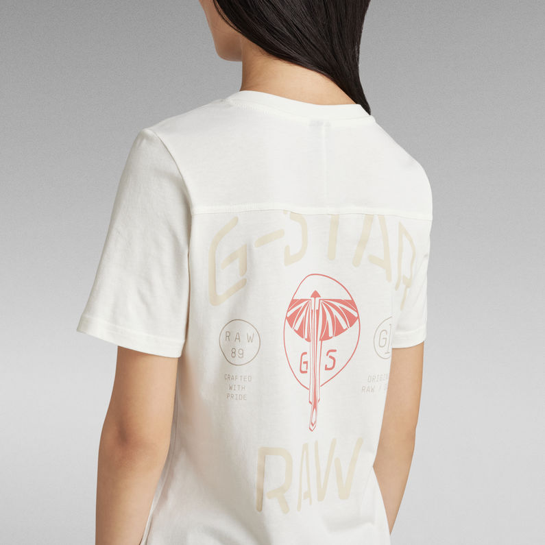 G-STAR® Firefly Backprint Loose T-Shirt Wit