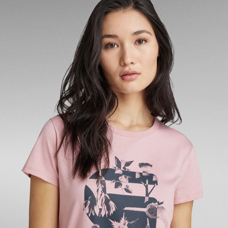 G-STAR® Logo Thistle T-Shirt Pink