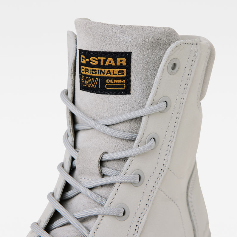 G-STAR® Bottines Noxer High Nubuck Gris detail
