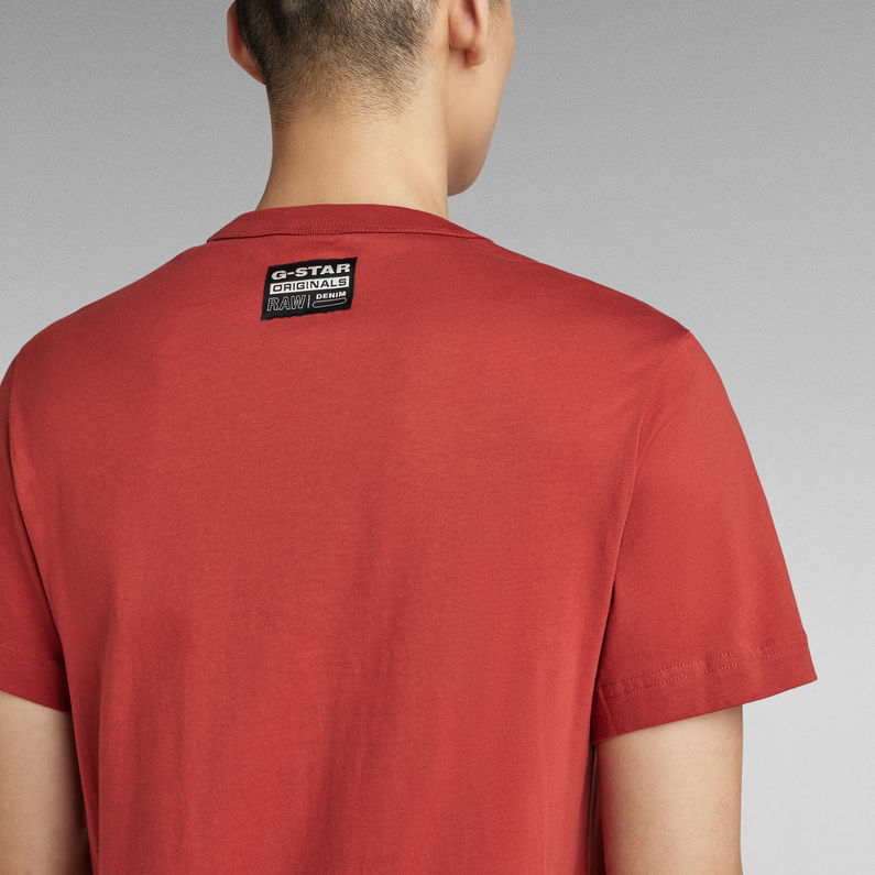 G-STAR® GS RAW Denim Logo T-Shirt Rot
