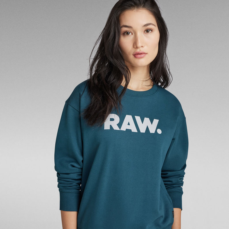 G-STAR® Premium Core RAW. Crewneck Dark blue