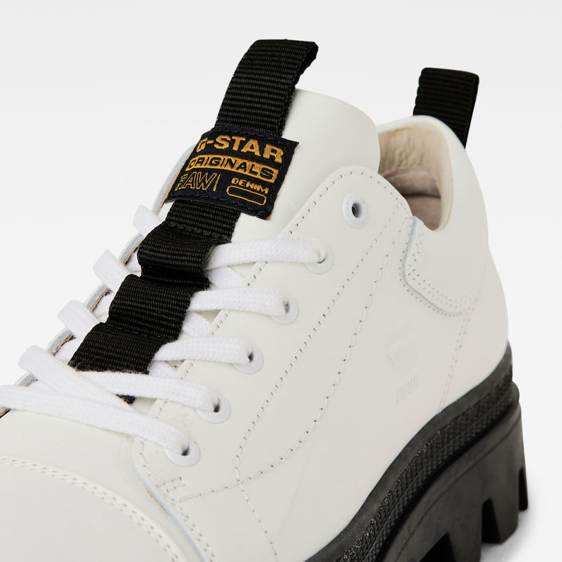 G-Star RAW® Chaussures Noxer Leather Blanc detail