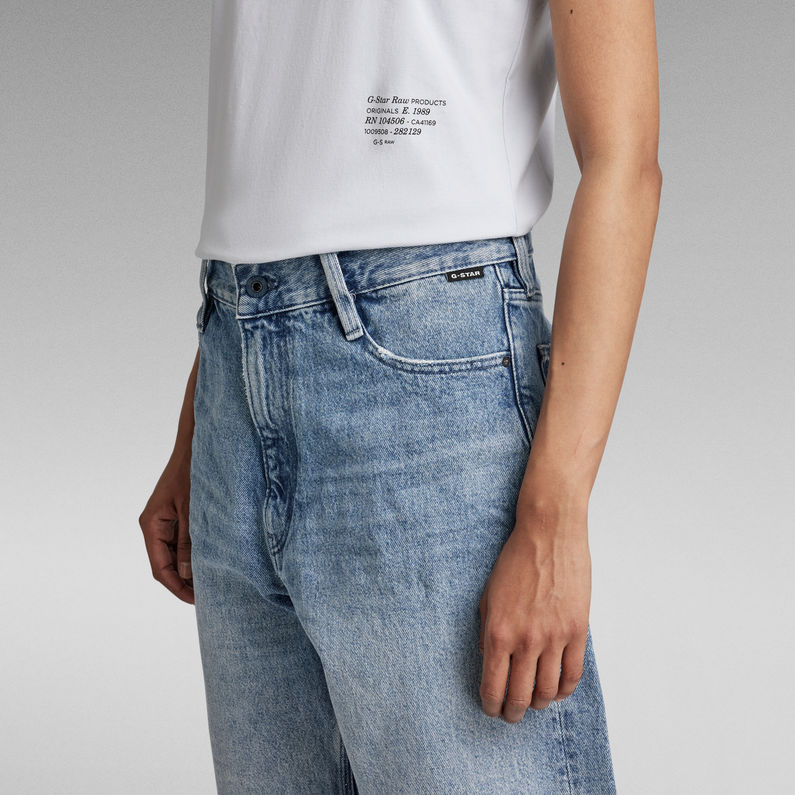 G-Star RAW® Text Waist Graphic Slim Top Hellblau
