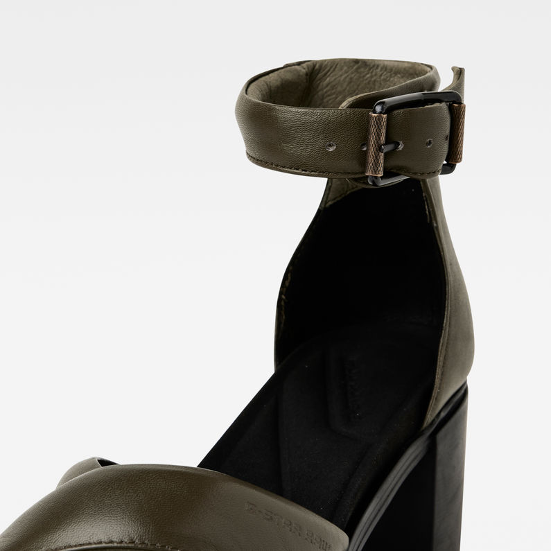 G-Star RAW® Kylin Leather Sandalen Grün detail