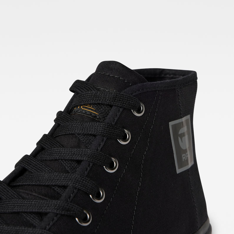 G-STAR® Meefic Bo Mid Sneakers Zwart detail