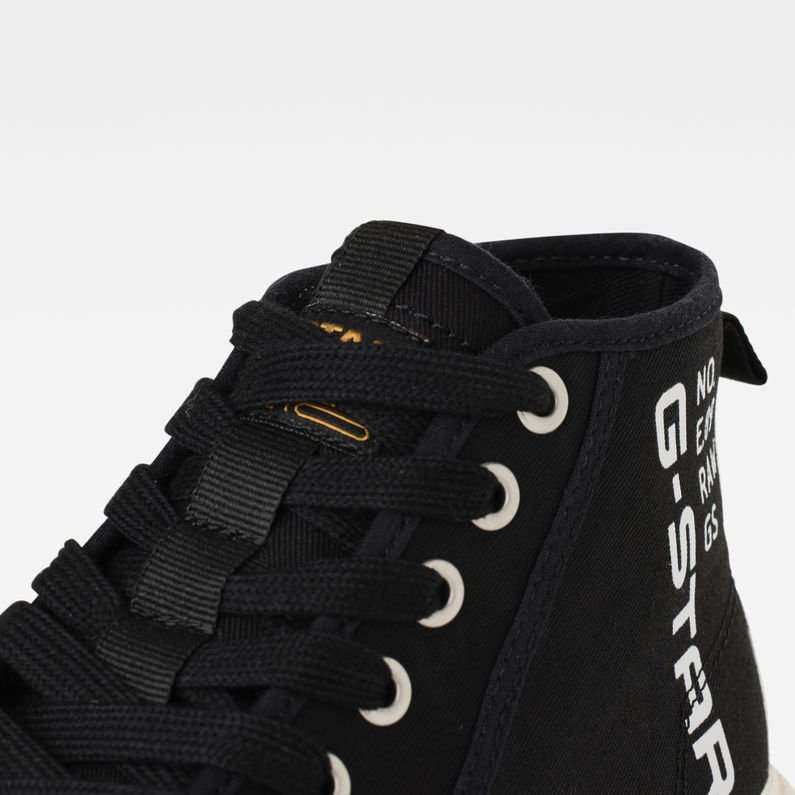 G-STAR® Noril Mid Canvas Logo Sneakers Schwarz detail