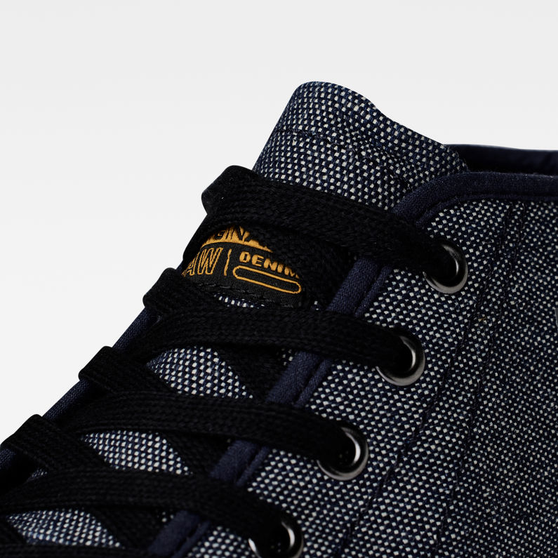 G-Star RAW® Meefic Mid Denim Sneakers Dark blue detail