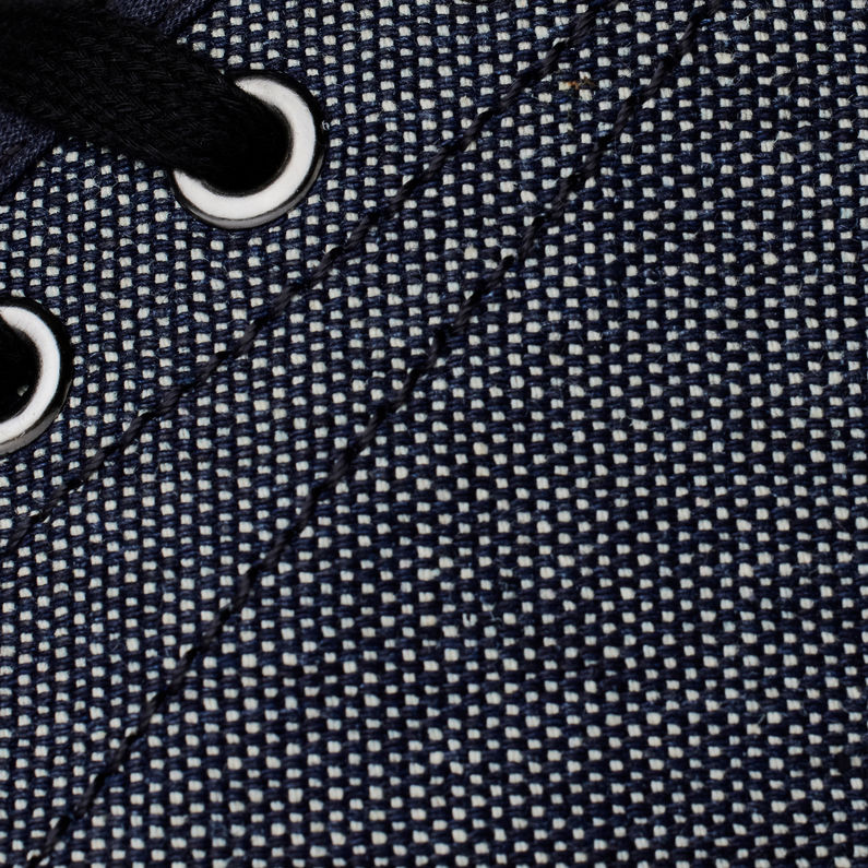 G-Star RAW® Baskets Meefic Mid Denim Bleu foncé fabric shot