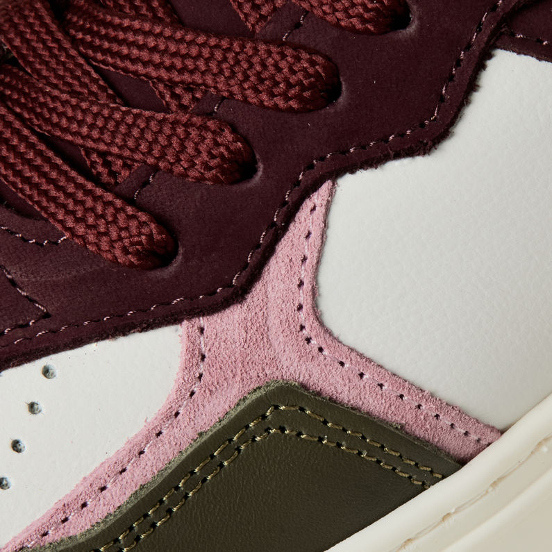 G-STAR® Lash Tumbled Leather Blocked Sneakers Multi color fabric shot