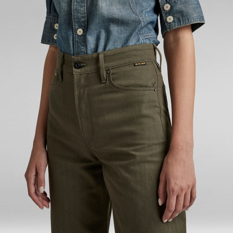 G-STAR® Deck Ultra High Wide Leg Jeans Groen