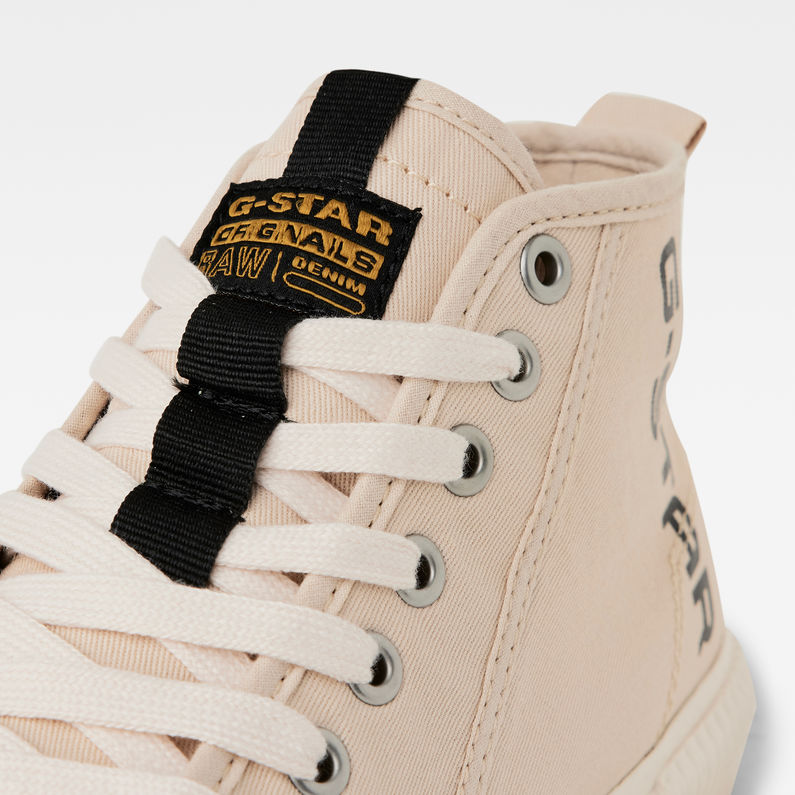 G-STAR® Noril Mid Canvas Logo Sneakers Beige detail