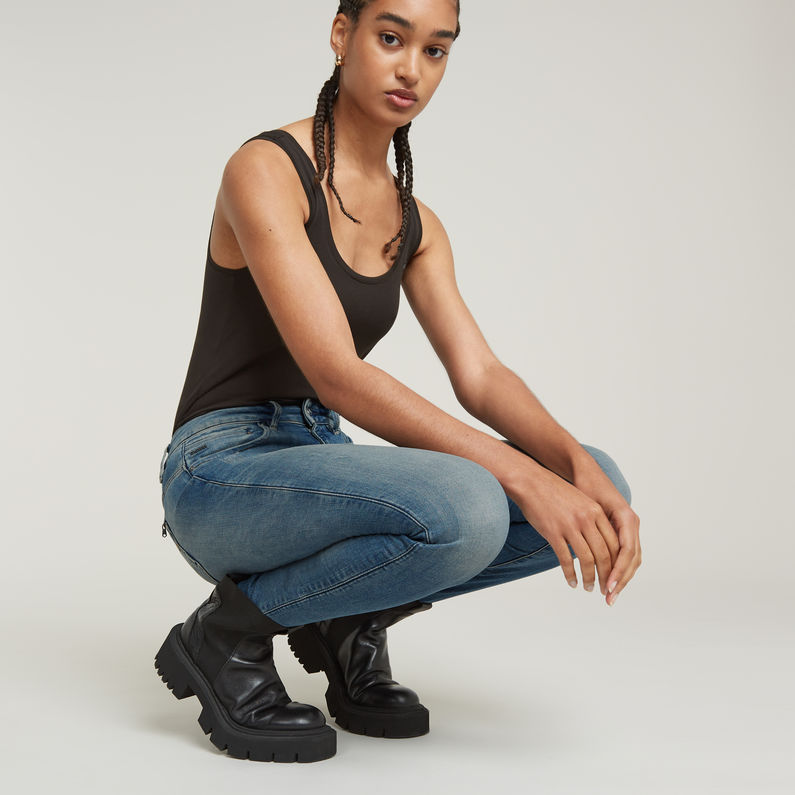 G-Star RAW® Midge Zip Mid Skinny Jeans Light blue