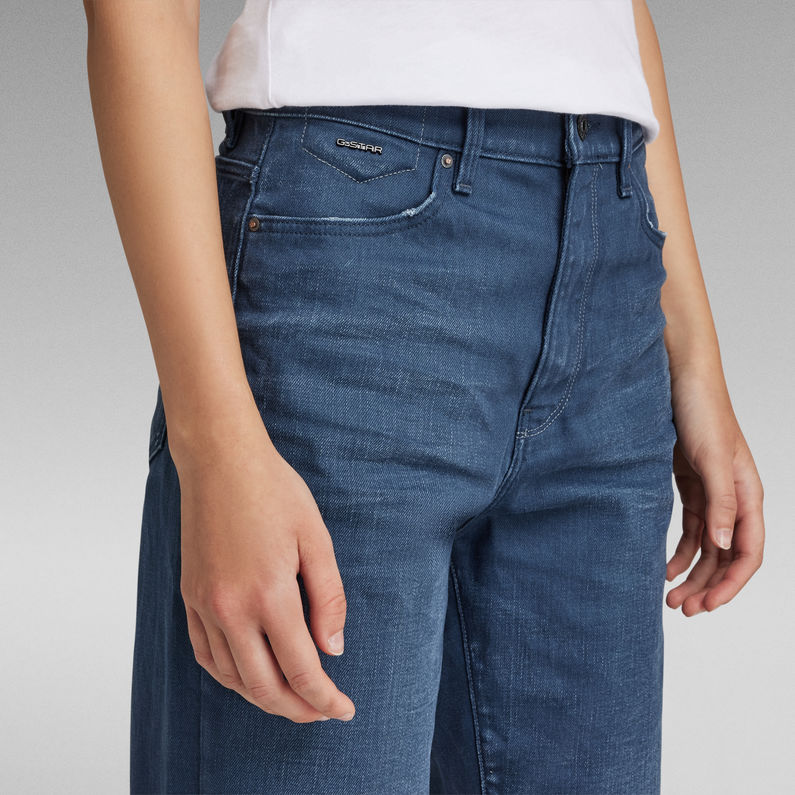 G-STAR® Janeh Ultra High Mom Ankle Jeans Donkerblauw